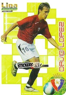 Sticker David Lopez - Crystal Cards 2006-2007 n. 63 - Mundicromo