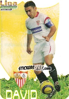 Sticker David - Crystal Cards 2006-2007 n. 76 - Mundicromo