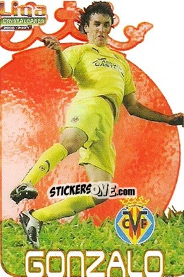 Sticker Gonzalo Rodriguez - Crystal Cards 2006-2007 n. 114 - Mundicromo
