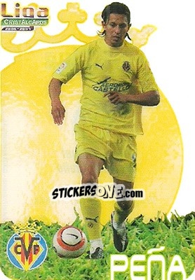 Sticker Peña - Crystal Cards 2006-2007 - Mundicromo