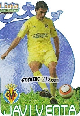 Sticker Javi Venta - Crystal Cards 2006-2007 - Mundicromo