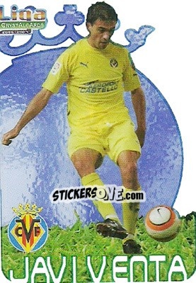 Sticker Javi Venta - Crystal Cards 2006-2007 n. 116 - Mundicromo