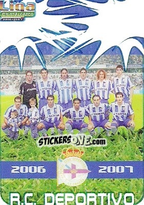 Sticker Alineacion - Crystal Cards 2006-2007 n. 128 - Mundicromo