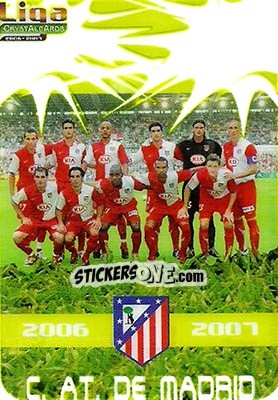 Sticker Alineacion - Crystal Cards 2006-2007 n. 164 - Mundicromo