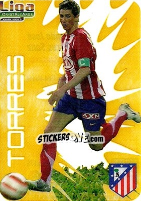 Sticker Fernando Torres - Crystal Cards 2006-2007 n. 179 - Mundicromo