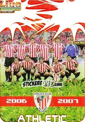 Figurina Alineacion - Crystal Cards 2006-2007 n. 200 - Mundicromo