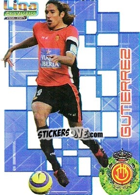 Sticker Jonas Gutierrez - Crystal Cards 2006-2007 - Mundicromo