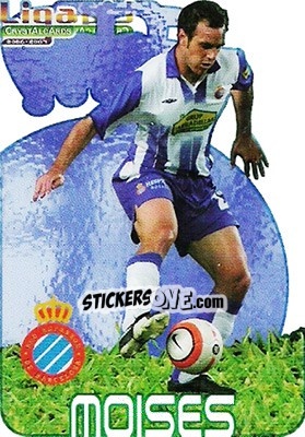 Sticker Moises - Crystal Cards 2006-2007 n. 256 - Mundicromo