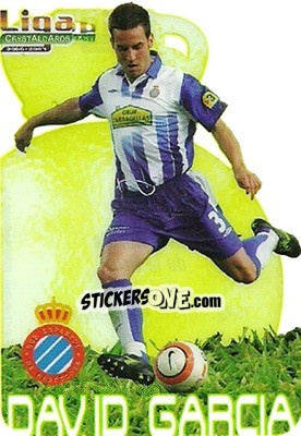Sticker David Garcia - Crystal Cards 2006-2007 - Mundicromo