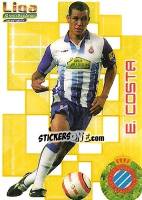 Sticker E. Costa - Crystal Cards 2006-2007 - Mundicromo