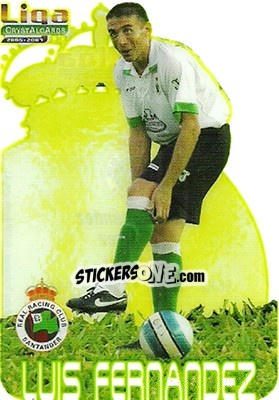 Sticker Luis Fernadez - Crystal Cards 2006-2007 n. 296 - Mundicromo