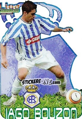 Sticker Iago Bouzon - Crystal Cards 2006-2007 - Mundicromo