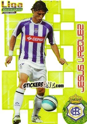 Sticker J. Vazquez - Crystal Cards 2006-2007 - Mundicromo