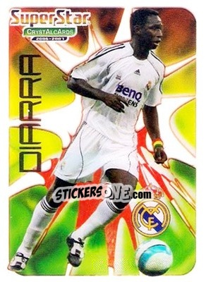 Sticker Diarra - Crystal Cards 2006-2007 - Mundicromo
