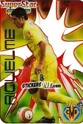 Sticker Riquelme - Crystal Cards 2006-2007 - Mundicromo