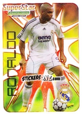 Sticker Ronaldo - Crystal Cards 2006-2007 - Mundicromo