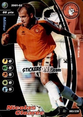Figurina Nicolas Cloarec - Football Champions France 2001-2002 n. 83 - Wizards of The Coast