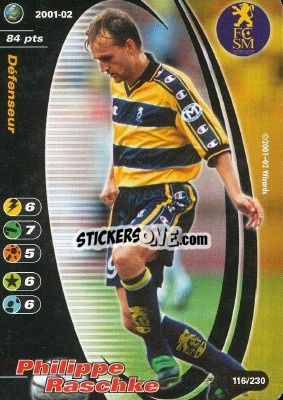 Cromo Philippe Raschke - Football Champions France 2001-2002 - Wizards of The Coast