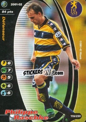 Cromo Philippe Raschke - Football Champions France 2001-2002 n. 116 - Wizards of The Coast