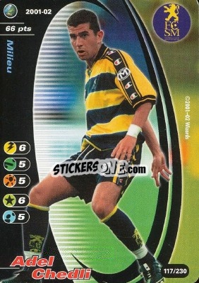 Sticker Adel Chedli - Football Champions France 2001-2002 n. 117 - Wizards of The Coast
