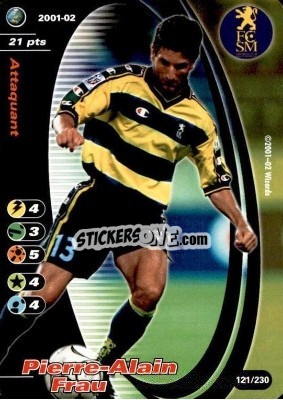 Sticker Pierre-Alain Frau - Football Champions France 2001-2002 n. 121 - Wizards of The Coast