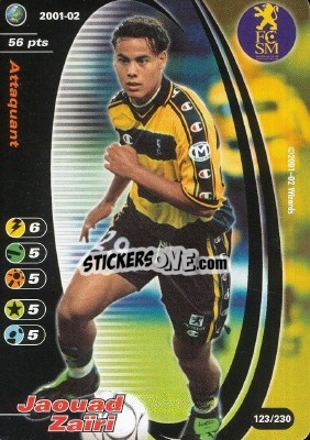 Sticker Jaoad Zairi - Football Champions France 2001-2002 - Wizards of The Coast