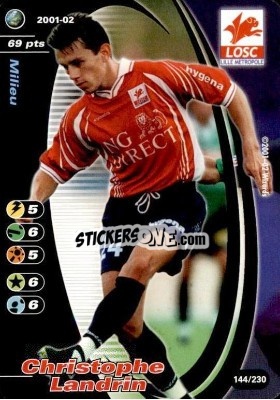 Figurina Christophe Landrin - Football Champions France 2001-2002 - Wizards of The Coast