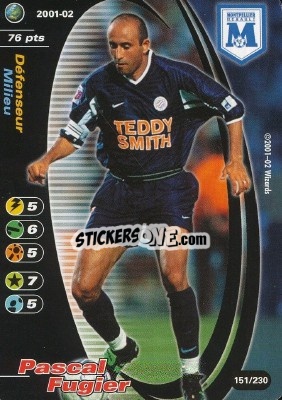 Sticker Pascal Fugier - Football Champions France 2001-2002 n. 151 - Wizards of The Coast