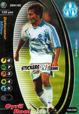 Cromo Cyril Rool - Football Champions France 2001-2002 n. 164 - Wizards of The Coast