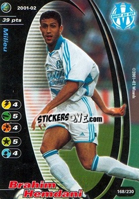 Sticker Brahim Hemdani - Football Champions France 2001-2002 - Wizards of The Coast