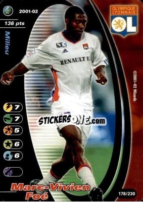 Cromo Marc-Vivien Foé - Football Champions France 2001-2002 - Wizards of The Coast