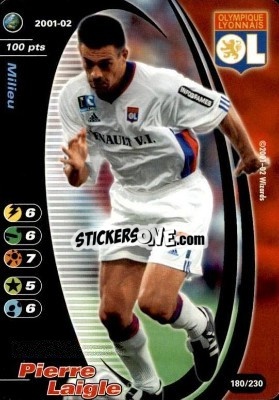 Sticker Pierre Laigle - Football Champions France 2001-2002 n. 180 - Wizards of The Coast