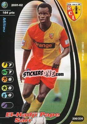 Cromo El Hadji Pape Sarr - Football Champions France 2001-2002 - Wizards of The Coast