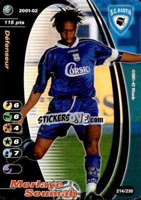 Sticker Morlaye Soumah - Football Champions France 2001-2002 - Wizards of The Coast