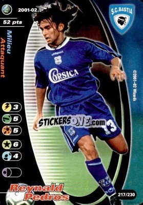 Figurina Reynald Pedros - Football Champions France 2001-2002 - Wizards of The Coast