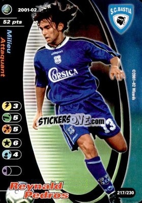 Sticker Reynald Pedros - Football Champions France 2001-2002 n. 217 - Wizards of The Coast