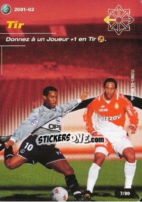 Sticker Tir - Football Champions France 2001-2002 n. T7 - Wizards of The Coast