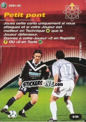 Sticker Petit pont - Football Champions France 2001-2002 n. T9 - Wizards of The Coast