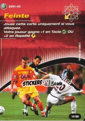 Sticker Feinte - Football Champions France 2001-2002 - Wizards of The Coast