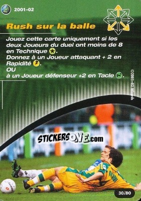 Cromo Rush sur la balle - Football Champions France 2001-2002 - Wizards of The Coast