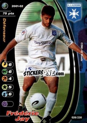 Cromo Frédéric Jay - Football Champions France 2001-2002 n. 26 - Wizards of The Coast