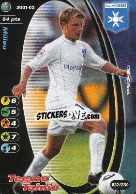 Sticker Teemu Tainio - Football Champions France 2001-2002 n. 32 - Wizards of The Coast