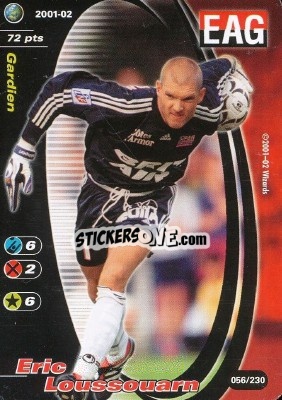 Cromo Eric Loussouarn - Football Champions France 2001-2002 n. 56 - Wizards of The Coast