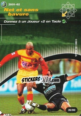 Sticker Net et sans bavure - Football Champions France 2001-2002 n. T35 - Wizards of The Coast