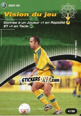 Sticker Vision du jeu - Football Champions France 2001-2002 - Wizards of The Coast
