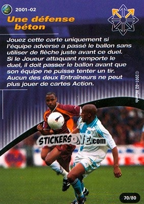 Cromo Une defense beton - Football Champions France 2001-2002 - Wizards of The Coast