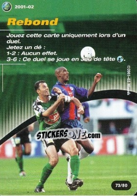 Sticker Rebond - Football Champions France 2001-2002 - Wizards of The Coast