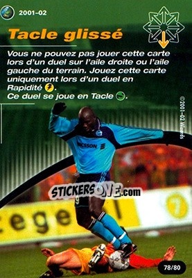 Sticker Tacle glisse - Football Champions France 2001-2002 n. T78 - Wizards of The Coast