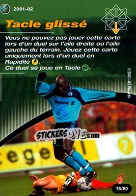 Sticker Tacle glisse - Football Champions France 2001-2002 - Wizards of The Coast