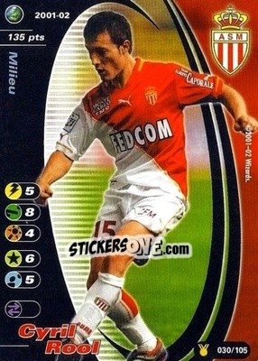 Sticker Cyril Rool - Football Champions France 2001-2002 n. u30 - Wizards of The Coast